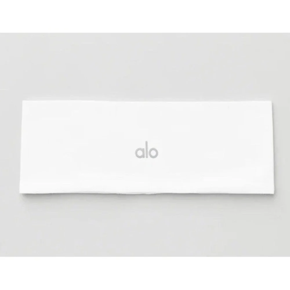 Alo Yoga Performance Conquer Headband Unisex One Size White NWT